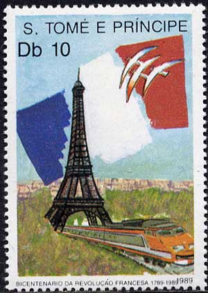 Эйфелева башня, поезд TGV