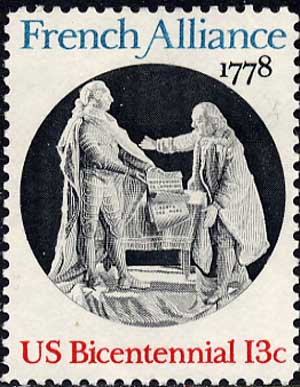 Людовик XVI и Бенджамин Франклин